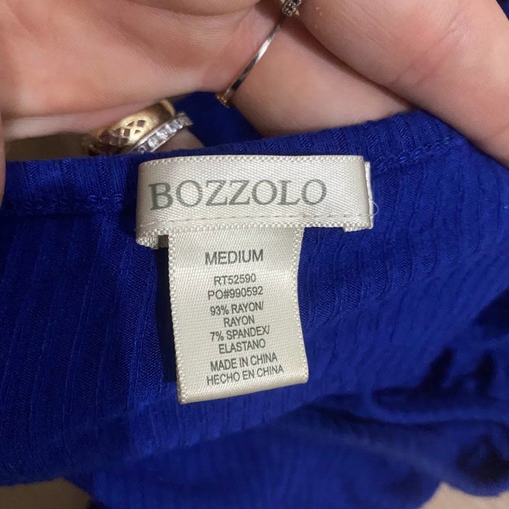 Blue Crop Tank Top